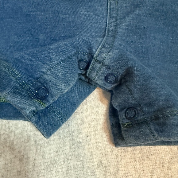 John Deere Infant Denim Short Overalls 🚜 - Picture 5 of 6